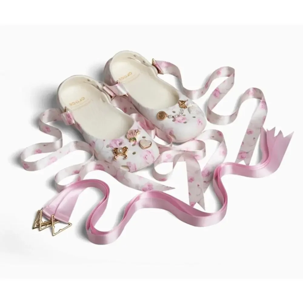 Love Shack Fancy x Crocs Womens Classic Ballet Flat with Straps Size 9 NWT - Picture 5 of 10